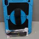 Cantis Case for iPad 11-inch (A16) 2025/ iPad 10th Generation 2022 (10.9 inch) with Screen Protector, 11th Case with 360 Degree Rotating Stand/Shoulder Strap/Pencil Holder, Blue