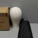 Hemndic Wig Stand with Head, Height Adjustable Wig Stand, Wig Head Stand with Mannequin Head with Extra Wig head Clamp Stand