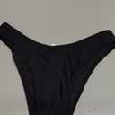 Bellecarrie Women's Cheeky Brazilian Bikini Bottoms Low Rise High Cut Swim Bottom, Small
