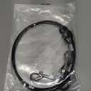 2 Pack Chew Proof Leash Extension Heavy Duty Dog Leash Extender Chew Proof Dog Leashes Non-Tangle Connect Leashes for Any Collar Harness, Black