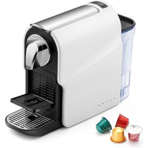 Espresso Pod Machine for Home, Compact Capsule Coffee Maker for NS Original Pods, 20 Bar High Pressure Pump, 22oz Removable Water Tank, Adjustable Cup Tray, 1350W