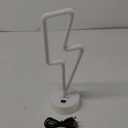 Lightning Bolt Neon Signs Lightning Neon Sign with Base for Bedroom LED Lighting for Room Decor for Teen Girls Gifts for Teenager Boys USB/Battery Cool Gaming Light with Holder(Blue)