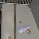 One-Piece Tension Curtain Rod 54-90 inch Brushed Gold Shower Curtain