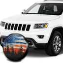 Spare Tire Cover American Flag Waterproof Dust-Proof Universal 15 Inch Wheel Protectors Camper Tire Cover Fit for RV Trailer Truck Jeep SUV Rav4 Motorhome Travel Trailer Accessories