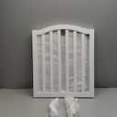Wooden Dog Gate Foldable Pet Fence Freestanding Baby Gate for Doorways,Stairs.3 Panels 23.6 Inches White.