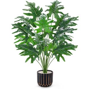 Der Rose Fake Plants Tall 28'' Green Artificial Tropical Faux Plants Indoor for Living Room Home House Decor