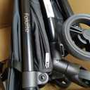 Gromast Travel Stroller for Airplane, Ultra Compact & Lightweight Only 9.9 lbs, Portable Infant Toddler Baby Stroller, w/UPF 50+ Canopy - Black
