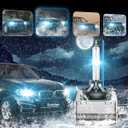 Fit for BMW 2007-2017 X3 X5 E70 F15 35i Xdrive 2008-2019 X6 2008-2016 535i E60 F10 M5 GT D1S HID Xenon Headlight Bulbs, High Low Beam Light Bulb, 8000K White Blue, Pack of 2