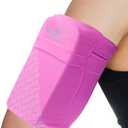 HiRui Universal Sports Armband Cell Phone Armband Sleeves Running Armband for Exercise Workout, Compatible with iPhone 16/16Plus/Pro/15/15Plus/14/13 Samsung Galaxy All Phones (Small, Pink)