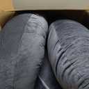 ALLOPERA Pregnancy Pillow, Full Body 57 Inch Maternity Pillow with Removable Washable Cover - Sleep Support for Legs, Back, Neck, Shoulder, HIPS, Belly for Pregnent Women, Black Grey Velvet Cover, X-Large