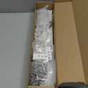 MLOQI Curtain Tracks Ceiling Wall Mounted with Soundproof Strips, Curtains Tracks Rails System, White Ceiling Track for Curtains 3-6 Feet