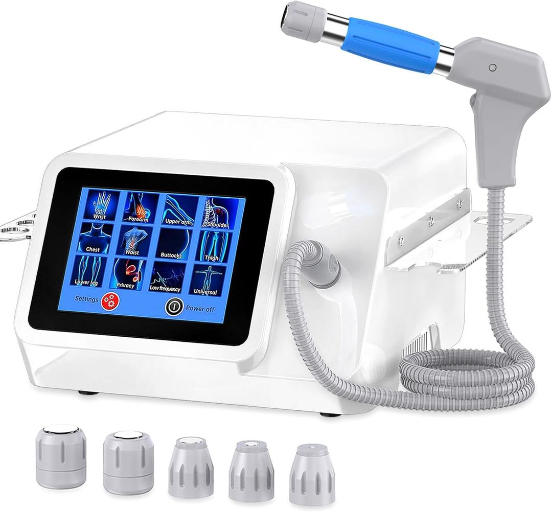 Shockwave Therapy Machine for Joint/Muscle Pain Relief, FSA/HSA Eligible Shockwave Therapy, Non-Invasive Extracorporeal ESWT Shock Wave Therapy Device, Ideal for Home & Clinical Use