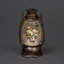 25cm Christmas Festive Nativity LED Lights Up Lantern with Glitter Xmas Home Decor Gifts Present, Multi, Oval 25 x 15 x 10cm