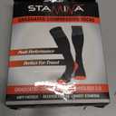 Physix Gear Compression Socks 20-30 mmHg - Men & Women - Running, Nurses, Shin Splints, Flight, Travel (XXL, Black/Red)