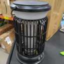Solar Bug Zapper Outdoor, Mosquito Zapper with Rechargeable Bug Zapper Design, Solar & USB Charging, 6000mah Battery, Auto on Off Sensor, Waterproof for Patio Backyard Garden Camping