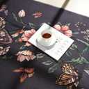 Rugcomf Runner Rug for Kitchen Rug Non Slip 2'6''x8' Washable Rugs with Rubber Backing Soft Floral Butterfly Carpet for Kitchen Laundry Bedroom Bathroom, Umbra Grey