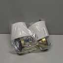 2 Pack Cordless Table Lamp, Rechargeable Desk Lamp with Fabric Shade, Battery Operated Lamp 3 Color Stepless Dimming, Small Touch Bedside Lamp Home Decor for Dining, Counter (Brushed Gold)