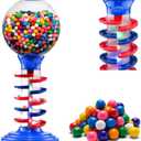 Playo Big Light and Sound Spiral Gumball Bank - 21" - Gumballs Included - Kids Twirling Style Candy Dispenser - Birthday Parties, Novelties, Party Favors and Supplies (Blue), Small