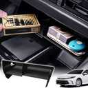 Center Console Organizer Compatible with Toyota Camry 2025 Accessories, Front Center Console Storage Box for 2025 Camry LE/SE/XLE/XSE, Middle Console Insert Tray Secondary Compartment
