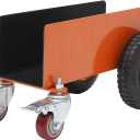 AIWFL Panel Dolly Heavy Duty Door Cart 1200LBS Capacity 4 Wheel Slab Dolly Drywall Mover with 8" Pneumatic Wheels Panel Cart for Drywall Sheet Material Handling All Terrain