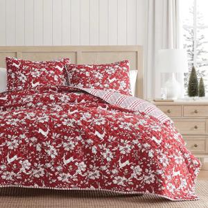 Martha Stewart - King Size Quilt Set with Matching Shams