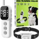 Dog Shock Collar, Dog Training Collar with Remote Control 3300FT Range, Electric Collar with Smart Light, Rechargeable Waterproof E Collar for Small Medium Large Dogs (Black)