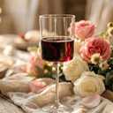 Ciaell 12 Pack Clear Plastic Wine Glasses - 10 Oz Disposable Wine Glasses with Stem for Parties & Weddings & Poolside & Outdoors & Camping (EXP 05/07/36)