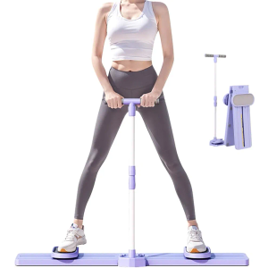 Adjustable Ski Machine, Simulated Ski Trainer, Ski Practice, Hip Trainer, Exercise Equipment for Leg Pelvic Floor Muscle Workout, Funny Fitness Equipment for Home Full Body Workout, Purple