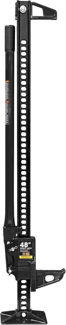 BIG RED ATR6501BR Torin 48" Ratcheting Off Road Utility Farm Jack: 3 Ton (6,000 lb) Capacity, Black
