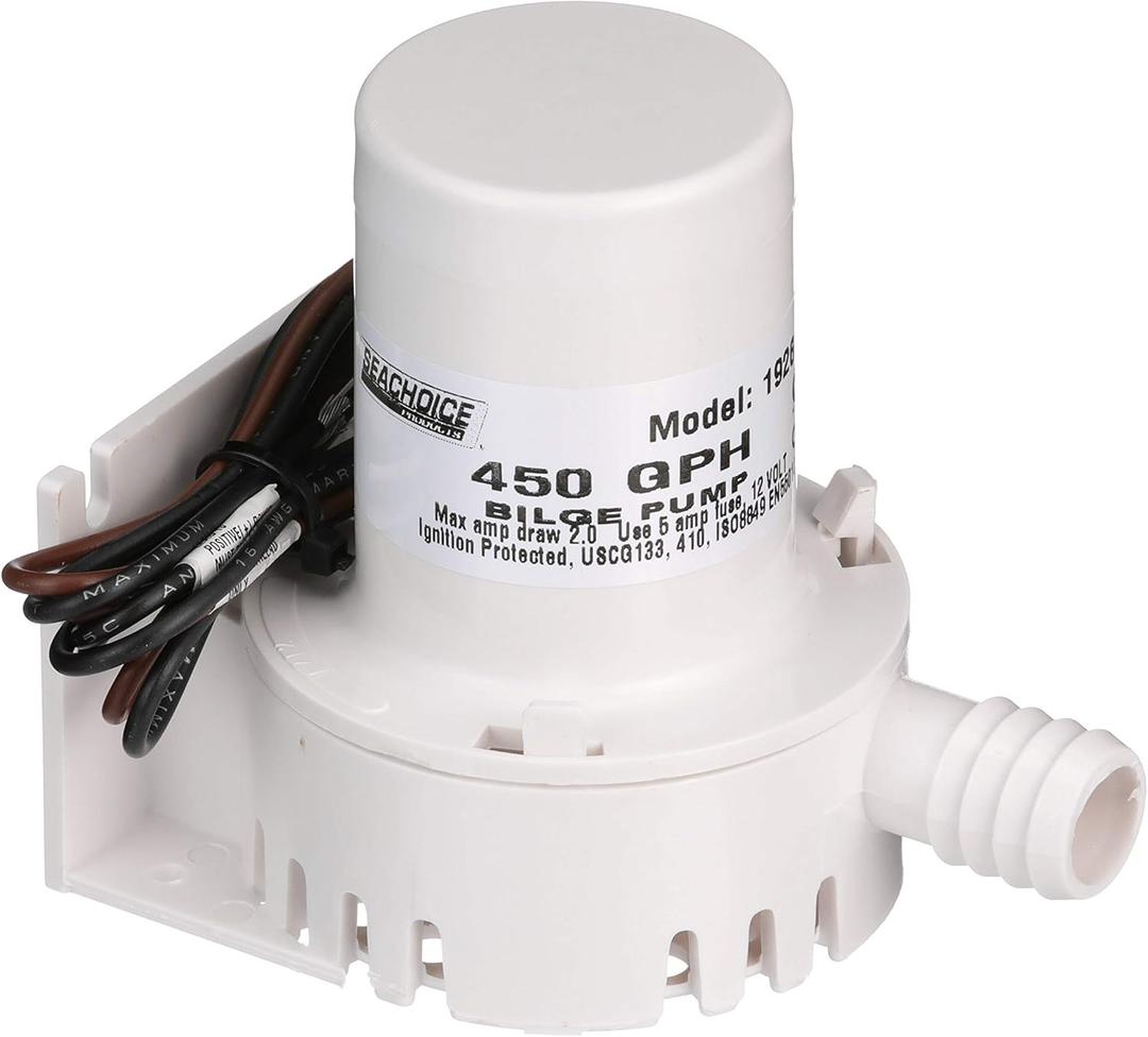 Seachoice Universal 450 GPH Mini Marine 12V Bilge Pump