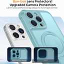 MOCCA Design for iPhone 16 Pro Case with Magnetic Invisible Stand [Full Camera Protection] [Compatible with Magsafe] Military Drop Shockproof Translucent Matte Phone Case Cover 6.3",Blue