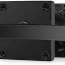 Heavy Duty Matte Finish Gate Latch,Aluminum Double Side Swinging Door Hardware Latches, Fit for Outdoor Gates，Farmhouse，Farm，Garden，Shed Barn，Courtyard，Cottages，Black