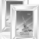 Meetart Mirrored Picture Frame 4x6 inch 2 piece Pack for Home Decoration Wall Hang or Tabletop Display