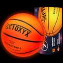 SETOXYX Glow in The Dark Basketball, Light Up Basketball for Teen Boy, Official Size 7 with 6 Spare Batteries, Birthday for Boys & Girls 6-15+ Year Old, Outdoor Sports Night Toy