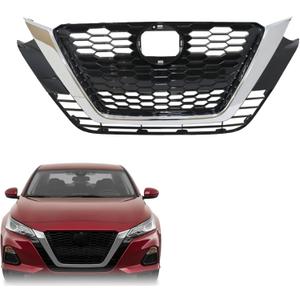 SecosAutoparts Upper Front Bumper Grille Compatible with Nissan Altima SL S SV 2019-2022 Replace# 62310-6CG1A