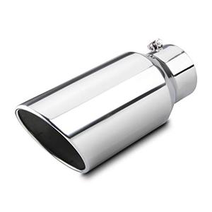 LCGP 5" inlet Universal Diesel Truck Exhaust Tip,Stainless Steel, 7" outlet,Polished, Bolt-On