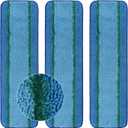 3 Pack Deep Clean Pads Replacement for Bona Family of Mops, Washable & Reusable Microfiber Cleaning Pad for Hardwood and Multi-Surface Floors Cleaning Head, Wet/Dry Mop (Blue)