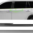 BOGAR TECH DESIGNS for Toyota Grand Highlander 2024-2025 Side Window Chrome Delete Dechrome Overlay, Gloss Black