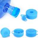 Myvision Secure Cap for 5 Gallon Water Dispenser,(8pcs) Reusable 5 Gallon Water Jug Cap, Silicone Non Spill Water Bottle Caps for 2.16in/55mm Bottle Mouth