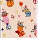DEENAKIN for iPhone 14 Case/iPhone 13 Case Cute, Aesthetic Circus Cat Colorful Clown Kitten Fun Phone Case, Compatible with Magsafe, Trendy Western Protective Slim Silicone Phone Cover for Women Girls