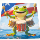 BlissYard House Flag 28x40 Inch Double Sided Patriotic Frog Garden Flag with Drums Design for Yard Banner Porch Outdoor Decor Summer Vertical Flags Independence Day Decorative Art Pack of 2