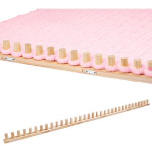 PIRXXIY 65'' Chunky Blanket Loom, Knitting Loom for Custom Hand Knitting Yarn Chunky, Extra Large Chunky Yarn Loom for Beginners DIY Craft Enthusiasts
