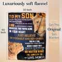 Gifts for Son, Son Gifts from Mom, Birthday Gift for Sons Adult, Sons Gift for Birthday Christmas Fathers Day Graduation Valentines Day Ideas Gifts for MySon Fleece Blanket 60"50"