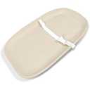 Waterproof Baby Changing Pad for Dresser, Wipeable Comfortable  Changing Station with Non-Slip Base, Safety Belt, Changing Table, Oat