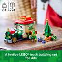 LEGO Santas Delivery Truck Building Toy for Kids - Construction Set for Play or Christmas Decor - Building Blocks for Girls & Boys, Ages 8+ - Holiday Craft Ideas for Families - 40746