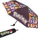 Pokémon Pokemon Umbrella for Adults Teens Kids - Folding Telescopic Umbrella Lightweight Travel School Work Gifts (Bag Not Included)