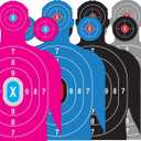 Heavy Duty Shooting Targets Paper - Targets for Shooting Range - Indoors & Outdoor Targets for Shooting Rifle -  Range Targets for Pistol Shooting - Handgun Shooting Range Accessories. (ASSORTED)