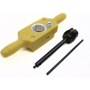 Taytools Wood Tap and Die for Male/Female ID/OD Threads Polypropylene Threadbox Hardened (1-1/2 Inch x 6 TPI)