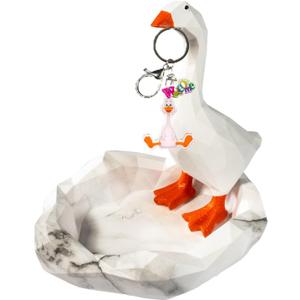 7 INCH Desk Goose Decor Magnetic Silly Goose Key Holder Setfor Entryway Table Kawaii Nightstand Decor Nice Apartment Gift and Housewarming Gift for New House