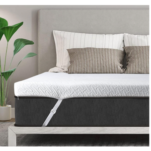 VALUXE 3 Inch Gel Memory Foam Mattress Topper Full Size High Density Cooling Pad Pressure Relief Bed Topper (with Removable & Washable Bamboo Cover)